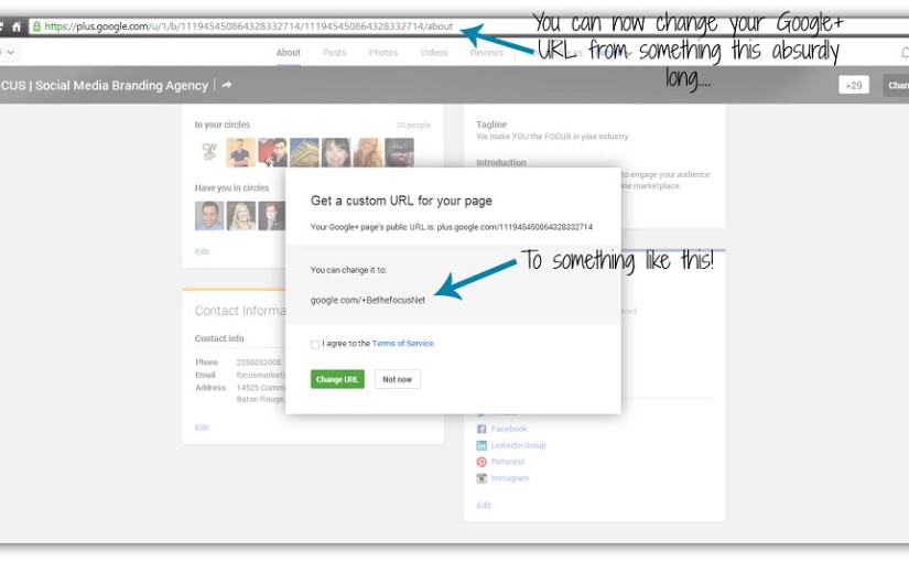 Customizing Your Google+ URL: Are you eligible?